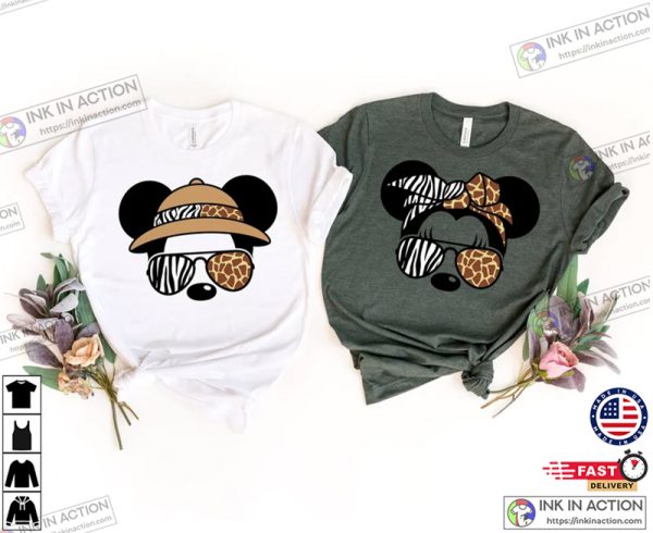 Mickey Minnie Safari Mode, Disney Safari Couple Shirt