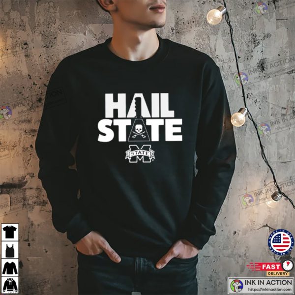 Mississippi State Bulldogs Mike Leach Hail State T-shirt