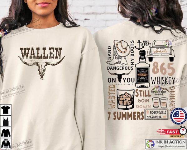 Morgan Wallen Shirt, Retro Wallen Western Shirt