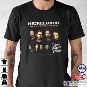 Nickelback All The Right Reasons Tour With Stone Temple Pilots T Shirt 1