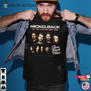 Nickelback All The Right Reasons Tour With Stone Temple Pilots T Shirt 3