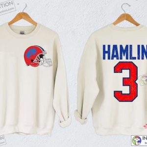 Damar Hamlin Sweatshirt Vintage Number 3 Pray For Him - Anynee