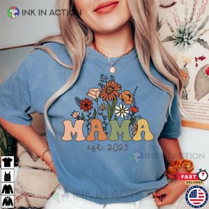 Retro Mama Est Shirt Custom Mama Shirt Gift for mom 2