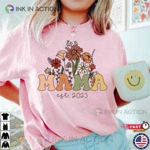 Retro Mama Est Shirt Custom Mama Shirt Gift for mom 3
