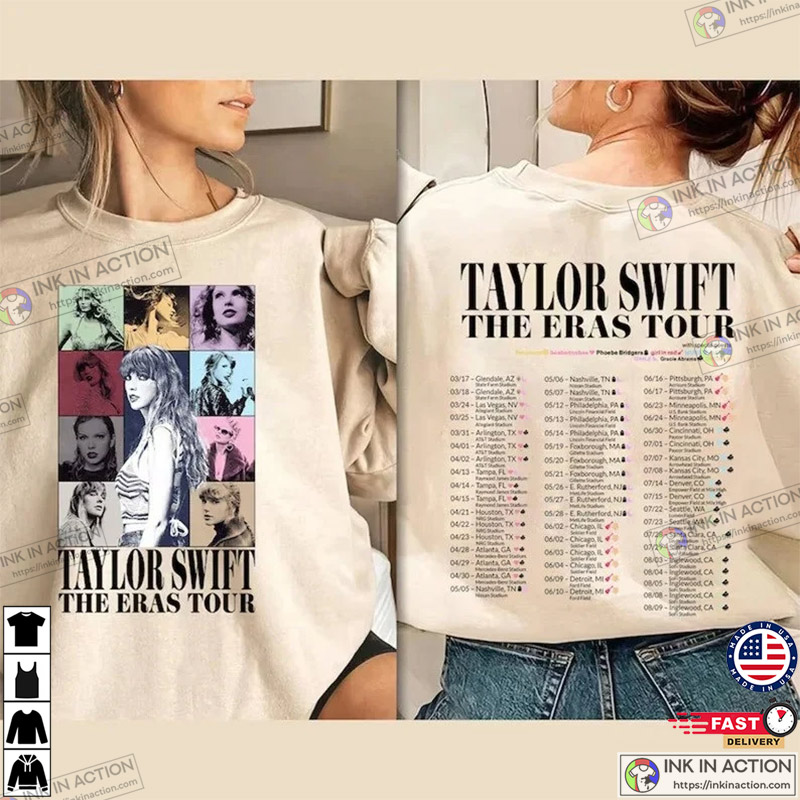 Taylor Swift Eras Merch, Tour 2023 Shirt - Ink In Action