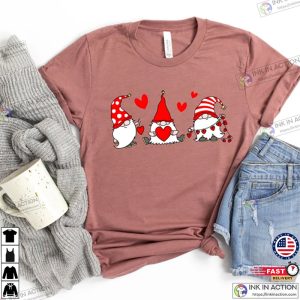 Valentine Gnomes Hearts ShirtValentines Day Shirt For Woman 2