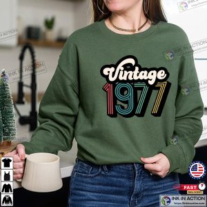 Vintage 1977 Essentials Shirt, 1977 Birthday Tee