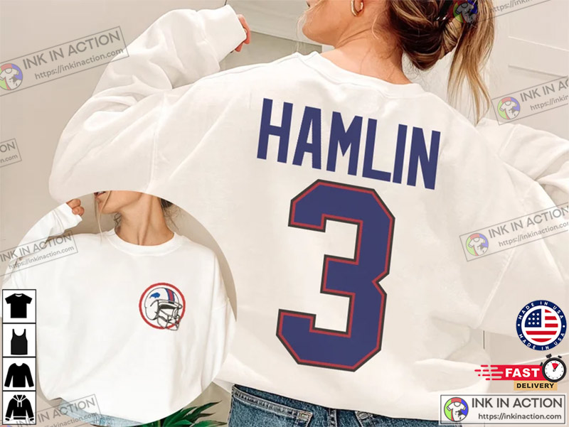 Damar Hamlin Sweatshirt Buffalo Bills Pray For 3 - Anynee