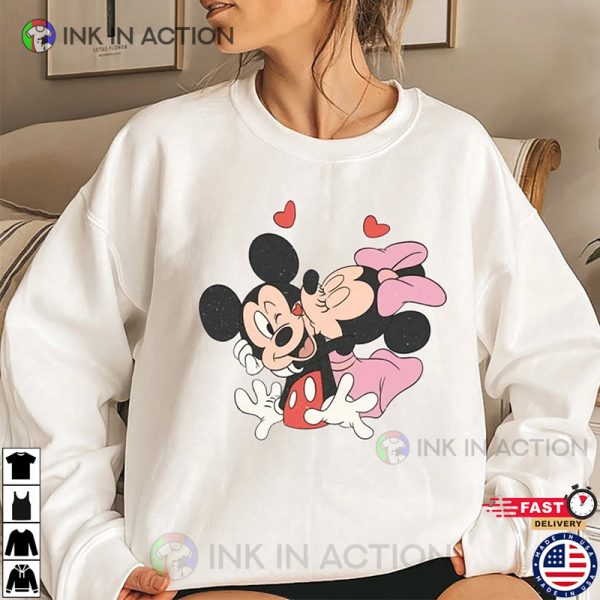 Vintage Disney Valentine Shirt, Mickey Minnie Valentines Day Gifts For Couples