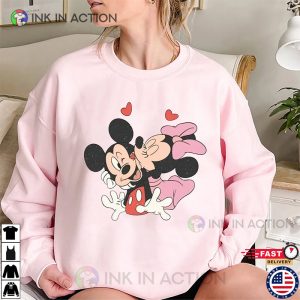 Vintage Disney Valentine Shirt, Mickey Minnie Valentines Day Gifts For Couples