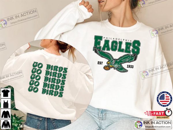 Vintage Philadelphia Shirt, Go Birds Vintage Eagles Shirt