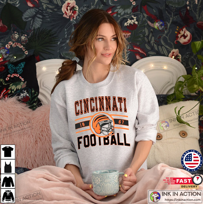 Cincinnati Bengals Shirt, Vintage Style Cincinnati - Ink In Action