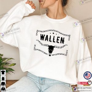 Wallen Western Shirt Country Music Shirt Cow Skull Wallen Tshirt 2