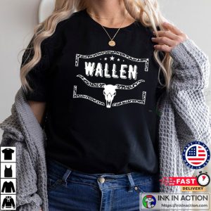 Wallen Western Shirt Country Music Shirt Cow Skull Wallen Tshirt 3