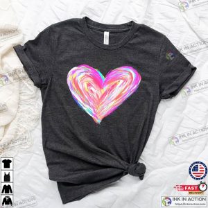 Watercolor Heart Valentines Shirt Valentines Day Shirt 4