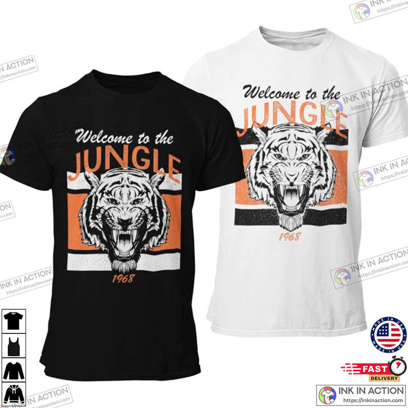 Welcome To The Jungle Cool Shirt, Bengal 1968 Sports Short Sleeve