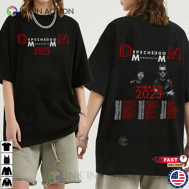 Depeche Mode Memento Mori World Tour T-shirt, 2023 Depeche Concert