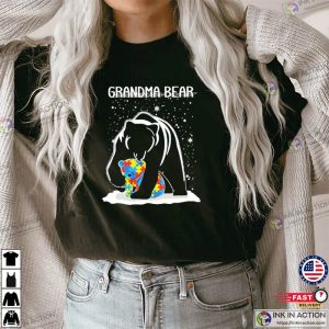 Autism Grandma Bear T Shirt 2 1