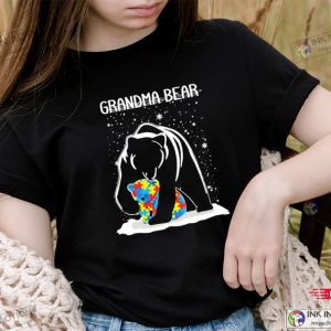 Autism Grandma Bear T Shirt 3 1