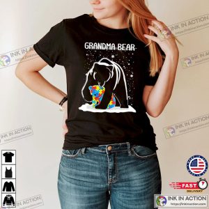 Autism Grandma Bear T Shirt 4 1