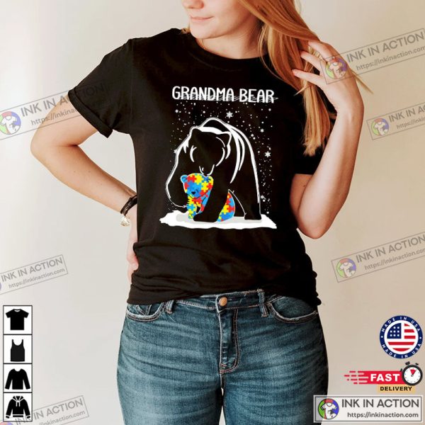 Autism Grandma Bear T-Shirt