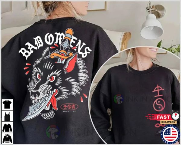 Bad Omens Band Wolf Dagger 2023 Shirt, Bad Omens Shirt