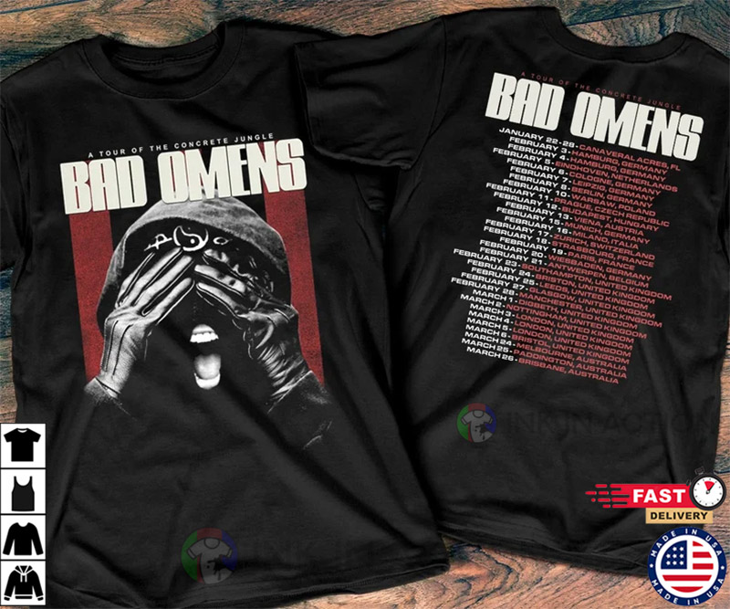 Bad Omens A Tour Of The Concrete Jungle Tour 2023 Merch T-Shirt