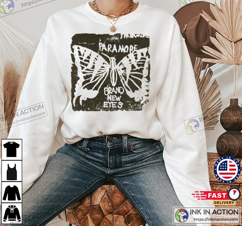 Brand new eyes music paramore tour 2023 shirt, hoodie, sweater, long sleeve  and tank top