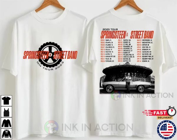 Bruce Springsteen And E Street Band 2023 Tour T-Shirt