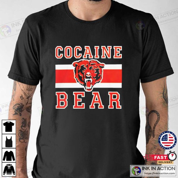 Chicago Bears Cocaine Bear T-shirt