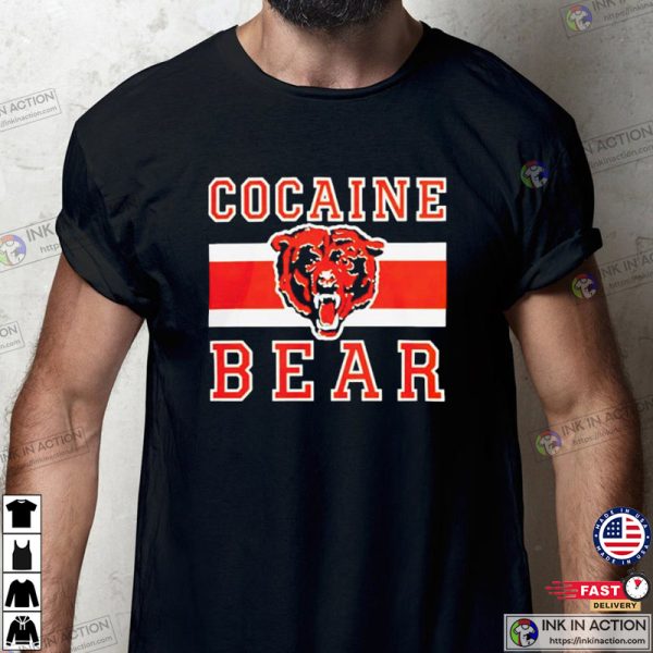 Chicago Bears Cocaine Bear T-shirt