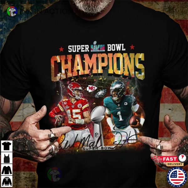 Chiefs vs Eagles Superbowl Shirt, Superbowl Champions Shirt