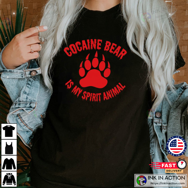 Chicago Bears Cocaine Bear T-shirt - Ink In Action