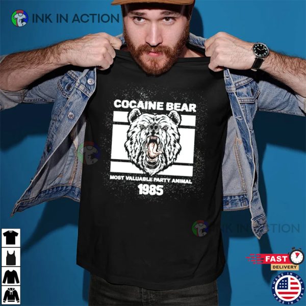 Cocaine Bear Most Valuableparty Animal T-shirt