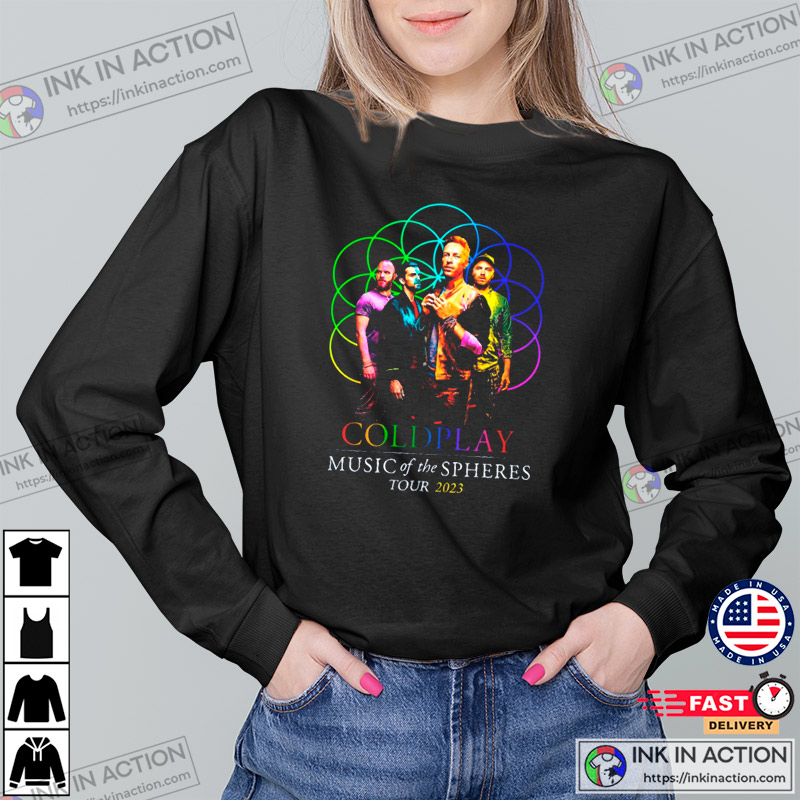 Coldplay Band 2023 Tour T-Shirt Music Of The Spheres World Sweatshirt  Concert Merch Hoodie - AnniversaryTrending