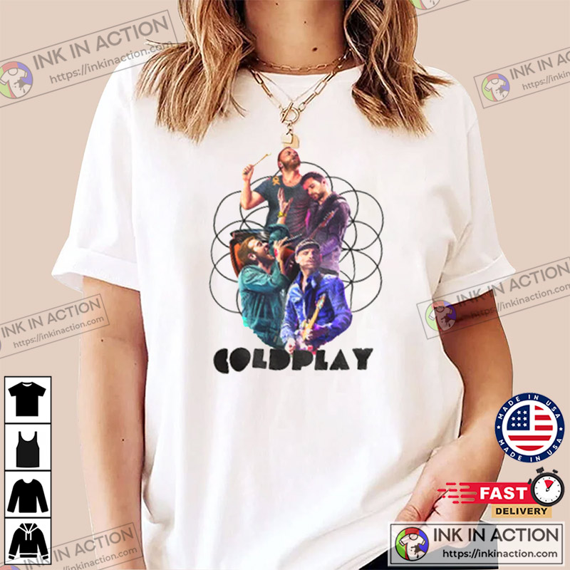 Coldplay Band Music Of The Spheres Tour Shirt, Coldplay Worl - Inspire  Uplift