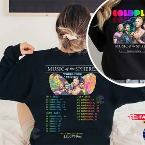 Coldplay Band 2023 Concert T-Shirt - Ink In Action