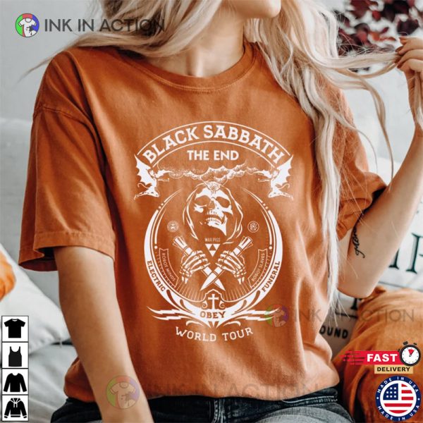 Comfort Colors Black Sabbath Shirt, Heavy Metal Vintage Band T-shirt
