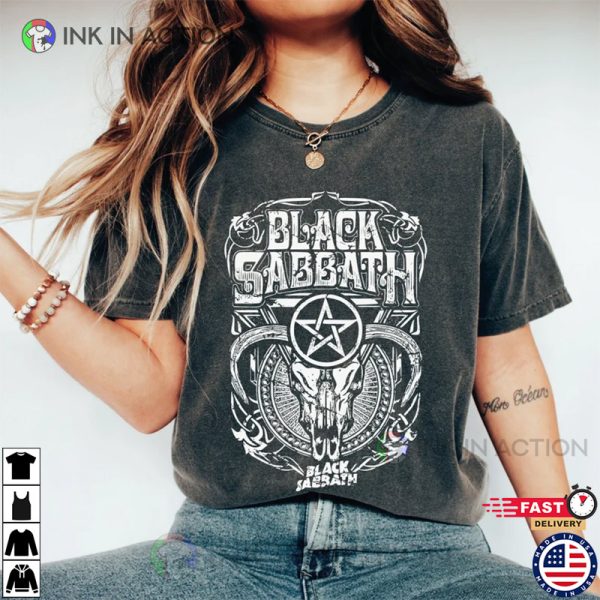 Comfort Colors Black Sabbath T-Shirt, Heavy Metal T-Shirt