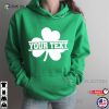 Custom St. Patrick’s Shirt, Customized Shamrock Text Shirt