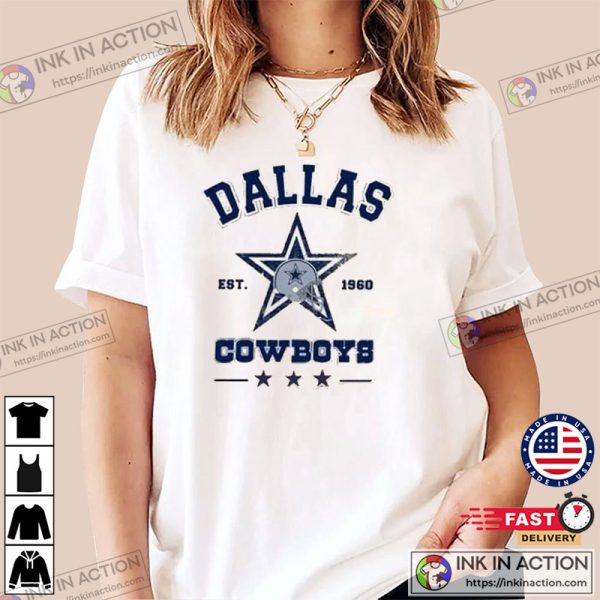 Dallas Cowboys Est 1960 Vintage Dallas Cowboys Shirt