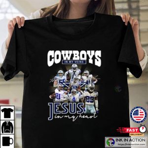 Dallas Cowboys Shirt Cowboys In My Veins Jeus In My Heart T Shirt 4