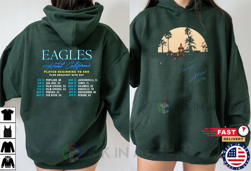 Hotel California Eagles Tour 2023 Merch, Hotel California Tour