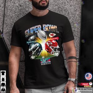 Eagles VS Kansas T Shirt Super Bowl LVII T Shirt 1