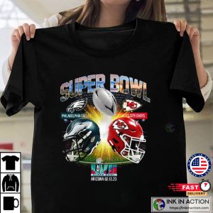 Eagles VS Kansas T Shirt Super Bowl LVII T Shirt 3