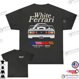 Frank Ocean BLOND WHITE FERRARI T Shirt 3
