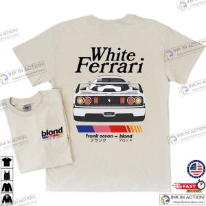 Frank Ocean BLOND WHITE FERRARI T Shirt 4