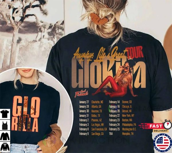 Glorilla Anyways Life’s Great Tour 2023 T-shirt