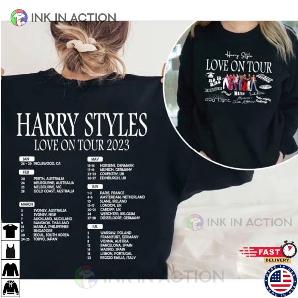 Harry Styles Love On Tour 2023 Shirt, Retro Pop King