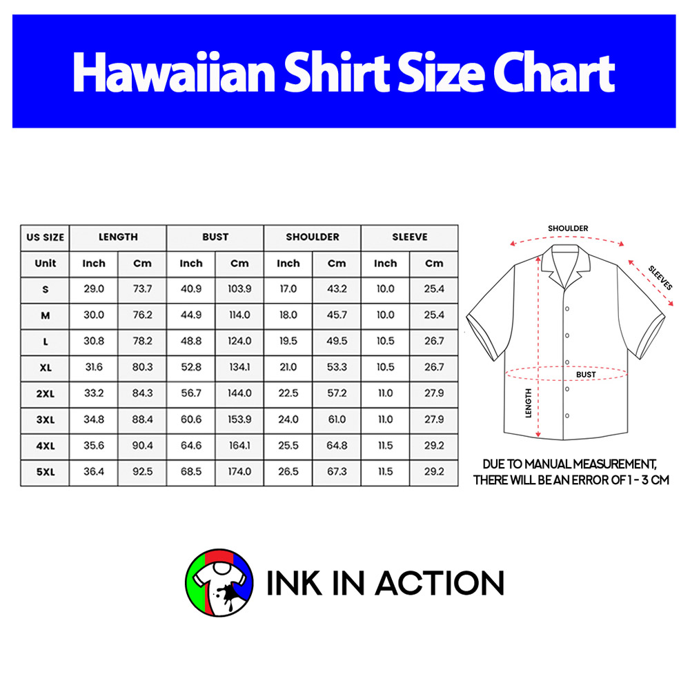 Hawaiian Shirt Size Chart